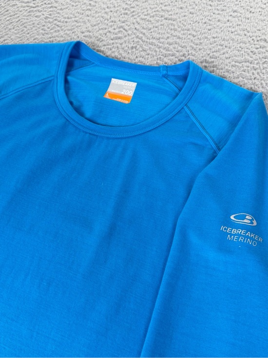 Icebreaker Other - Icebreaker Merino Wool Bodyfit 200 Pullover Mens Large Blue Long Sleeve Outdoors